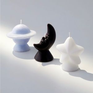 Urban Outfitters Celestial Candle moon, Saturn & star set of 3 NWT NIB LAST SET